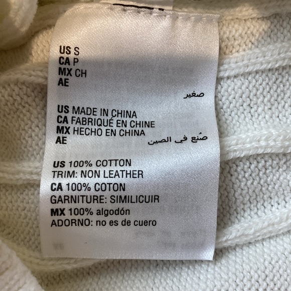 Club Room Cable-Knit Quarter-Zip Crew Neck NWT - Picture 4 of 6